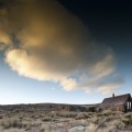 bodie cabin and clouds