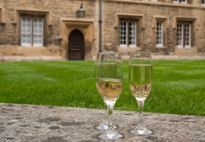 Champagne, Trinity College, Oxford, England