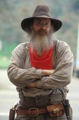 Cowboy Hay, Coloma Re-enactor