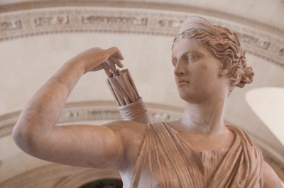 Statue of Goddess Diana, Louvre Museum, Paris