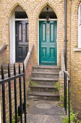 Brightly Colored Doors in Oxford, England