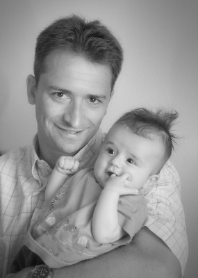 Father and Son Portrait, France