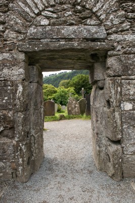 Glendalough Cathedral Door, Ireland