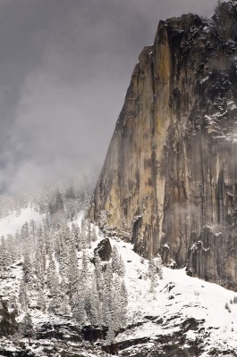 Fresh Snow on Half Dome, Yosemite