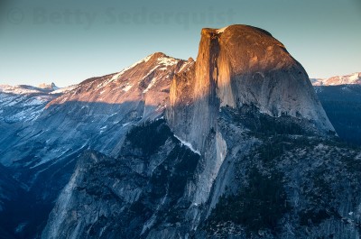 Half Dome at Sunset