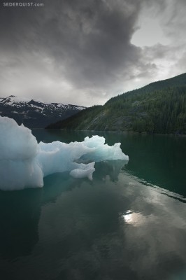 Iceberg and reflection, Fords Terror, Alaska.