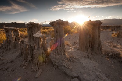 Sunset and Sand Tufas, Mono Lake