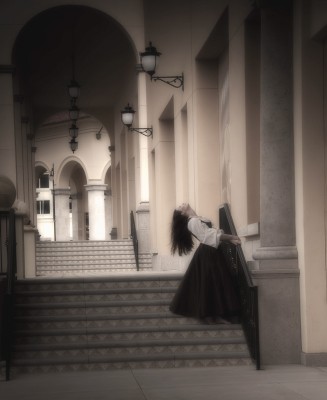 Twirling Amid Pillars